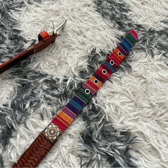 Fossil  Rainbow Leather Belt - Picture 2 of 4